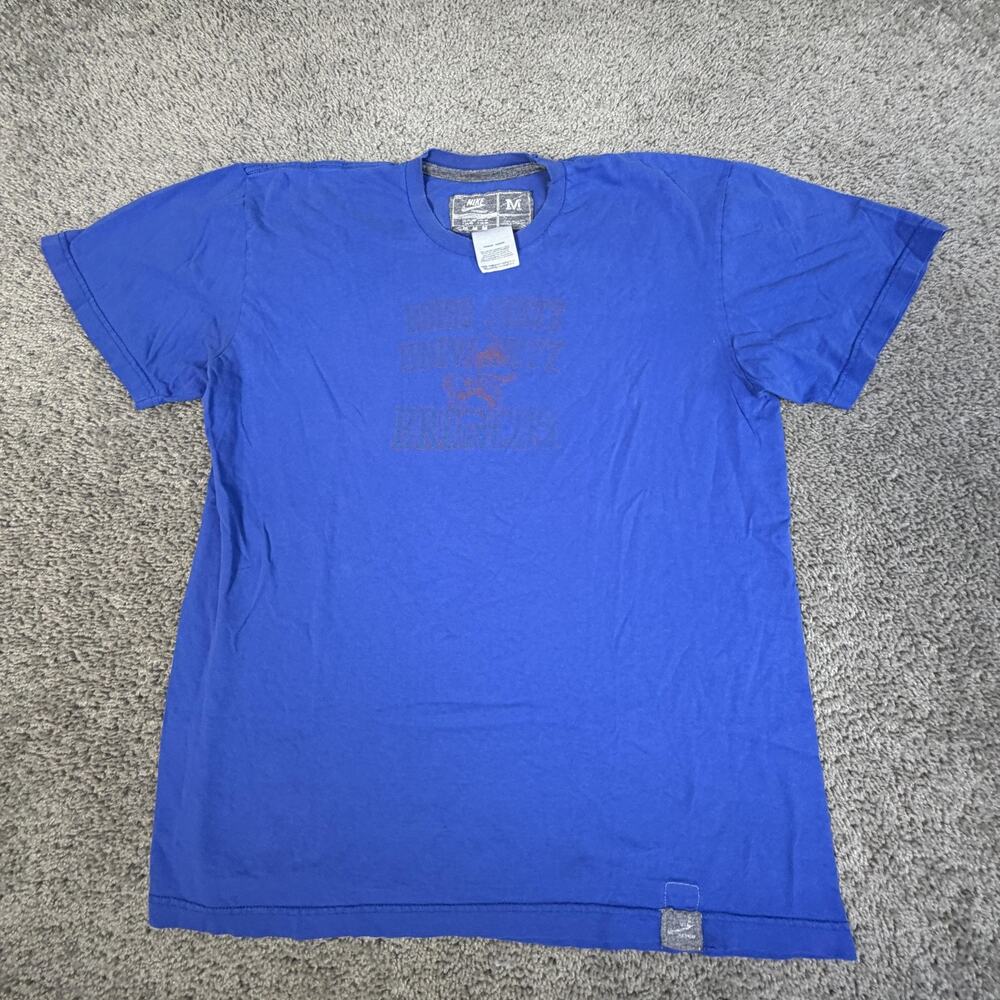 Boise State Broncos Shirt Mens M Blue NCAA Football Graphic Tee Nike Mexico